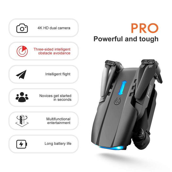 4K 1080P Dual Camera WIFIFPV Aerial Photography Helicopter Foldable Quadcopter Drone Toy