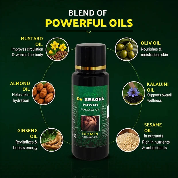 Da' ZEAGRA Power Massage Oil 2026 - New Formula