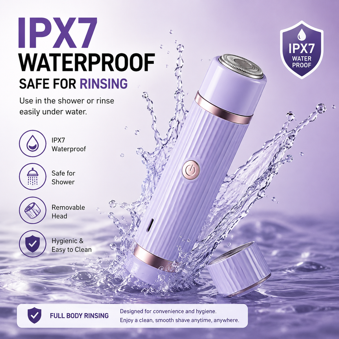 Double Head Electric Shaver for Women - Smooth & Irritation-Free Skin