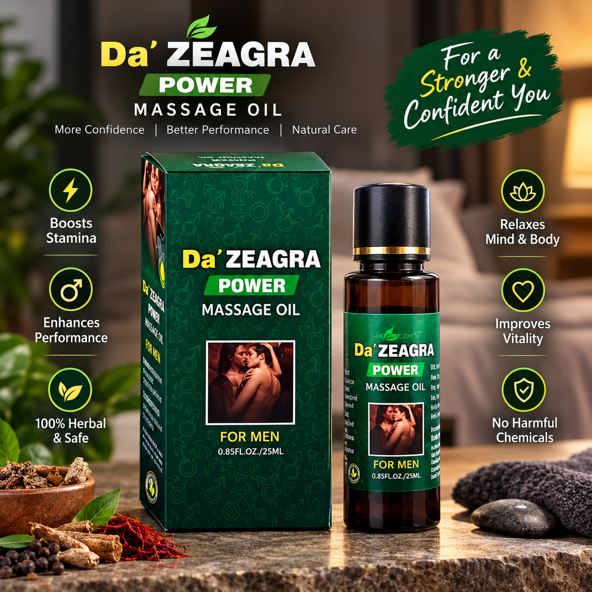 Da' ZEAGRA Power Massage Oil 2026 - New Formula