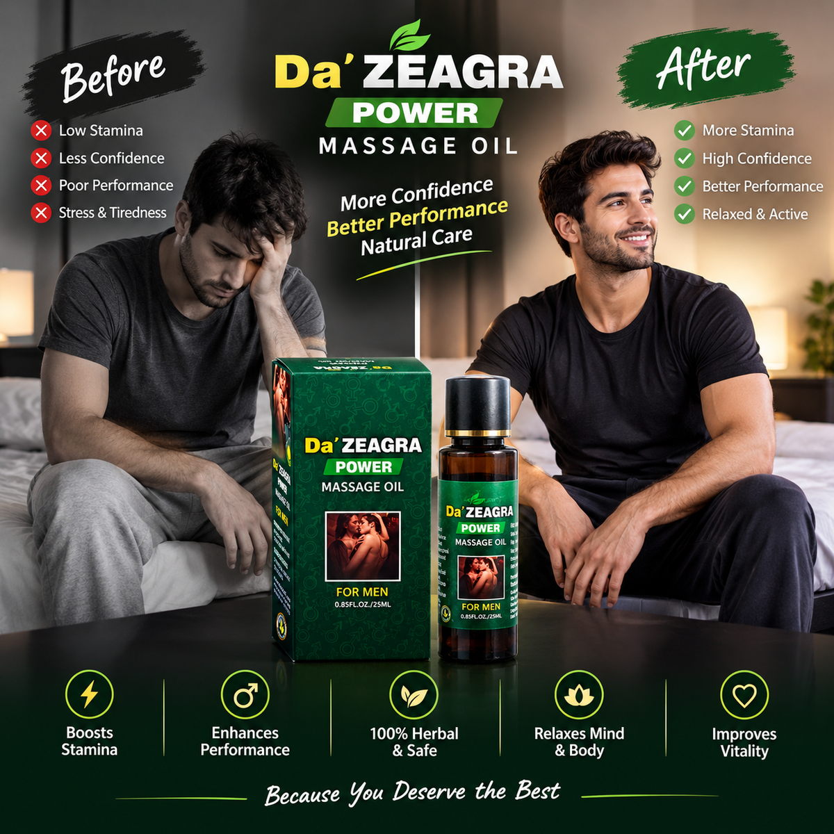 Da' ZEAGRA Power Massage Oil 2026 - New Formula