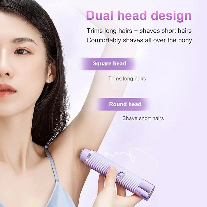 Double Head Electric Shaver for Women - Smooth & Irritation-Free Skin