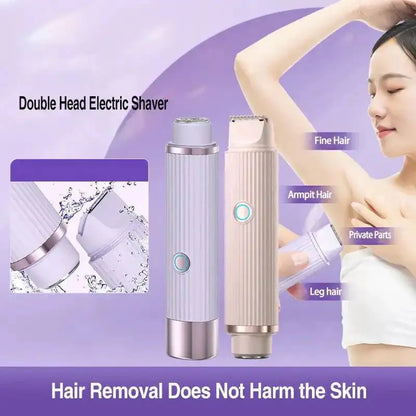 Double Head Electric Shaver for Women - Smooth & Irritation-Free Skin